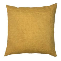 Linen cushions, 50x50 cm, color: Honey or light yellow, mustard yellow, warm ochre, dusty golden brown