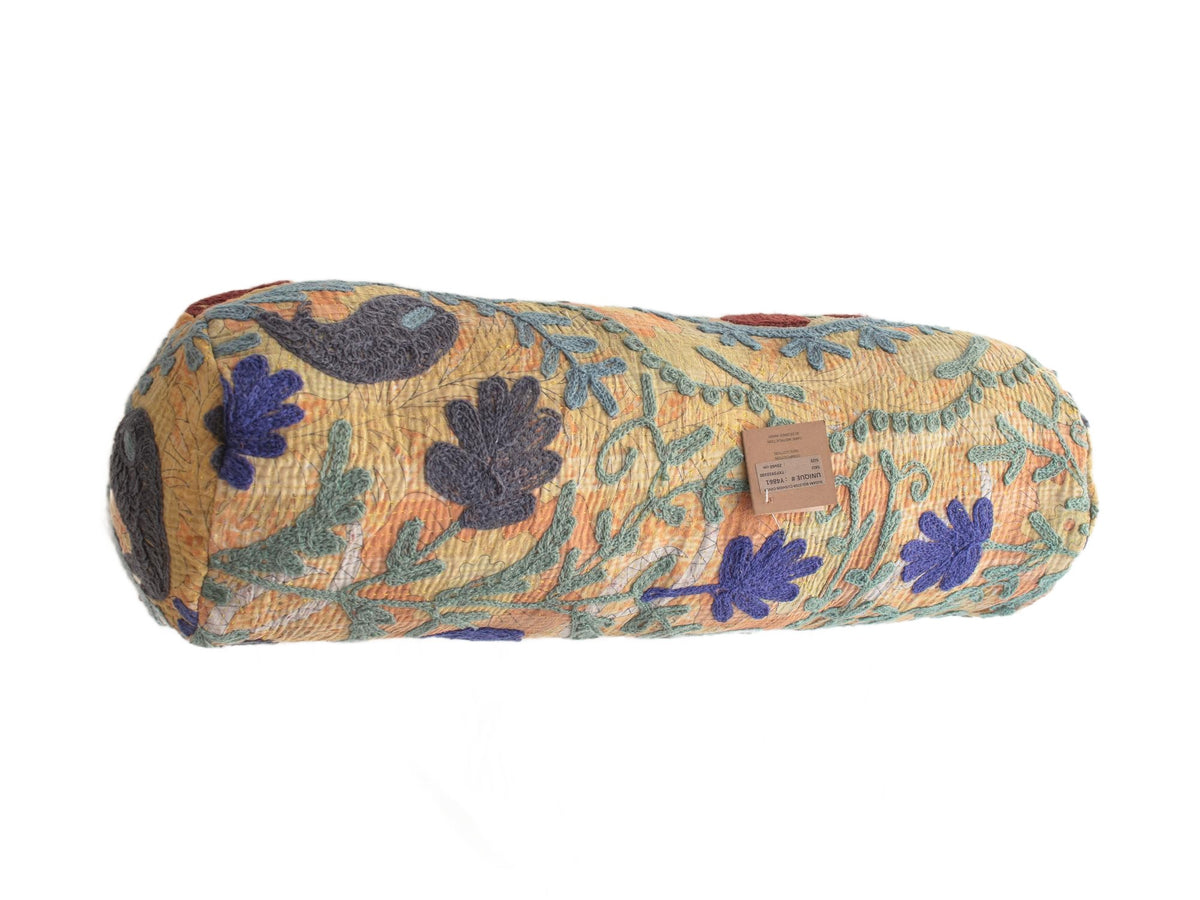 Suzani Bolster Cover Ø20x60